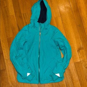 Ivivva Vibrant Blue Hooded Zip Up Jacket Size 7